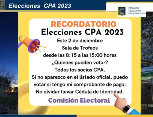 Elecciones CPA 2023