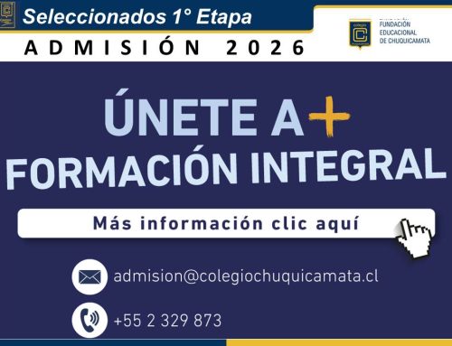 Seleccionados 1° Etapa Admisión 2026