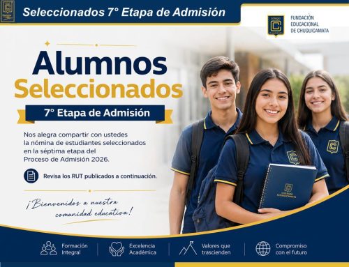 Seleccionados 7° Etapa Admisión 2026