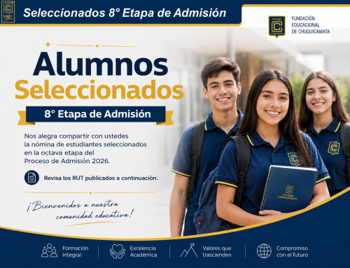 Seleccionados 8° Etapa Admisión 2026