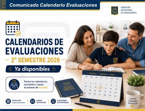 Calendario de Evaluaciones 2° Semestre 2026