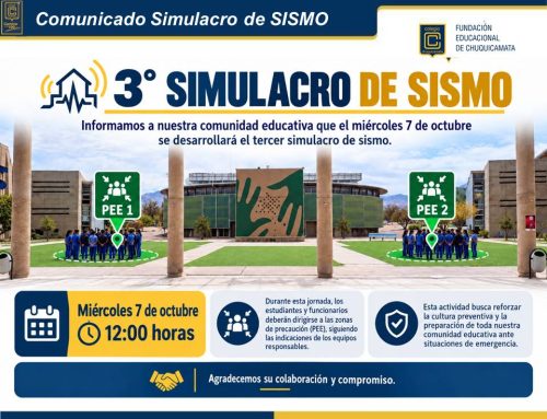 Comunicado 3° Simulacro de SISMO