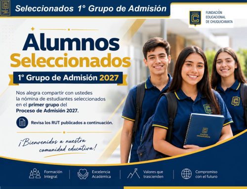 Seleccionados 1° Grupo Admisión 2027